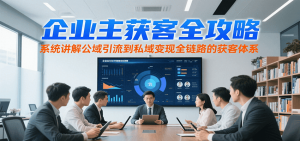 企业主获客全攻略，系统讲解公域引流到私域变现全链路的获客体系-壹浩聊项目