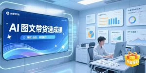 AI图文带货速成课，养号引流秘籍，爆款选品策略，美图制作全流程-壹浩聊项目