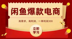 闲鱼高利润电商,入门到出单只需3小时,每天利润1000+-壹浩聊项目
