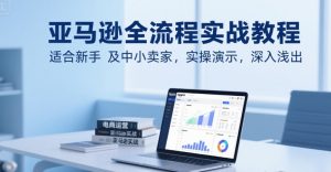 亚马逊全流程实战教程,适合新手及中小卖家,实操演示,深入浅出-壹浩聊项目