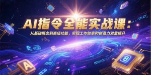 AI指令全能实战课:从基础概念到高级功能,实现工作效率和创造力双重提升-壹浩聊项目
