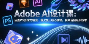 Adobe AI设计课：涵盖PS创成式填充，萤火虫三核心模块，视频音频延长技术-壹浩聊项目