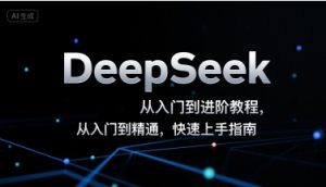 DeepSeek从入门到进阶教程，从入门到精通，快速上手指南-壹浩聊项目