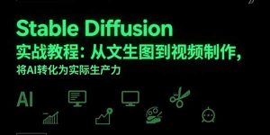 Stable Diffusion实战教程:从文生图到视频制作,将AI转化为实际生产力-壹浩聊项目