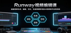 Runway视频编辑课，涵盖视频生成、编辑、优化，快速掌握影视级AI视频制作全栈技能-壹浩聊项目