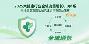 2025大健康行业全域流量增长8.0体系，从流量获取到私域沉淀的完整商业闭环-壹浩聊项目