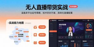 无人直播带货实战，涵盖多平台起号策略、技术防封方案、高转化直播配置-壹浩聊项目