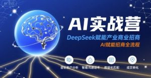 AI实战营:DeepSeek赋能产业商业招商,AI赋能招商全流程-壹浩聊项目