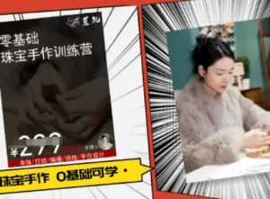 小集电商水晶直播带货课-抖音电商教程-壹浩聊项目