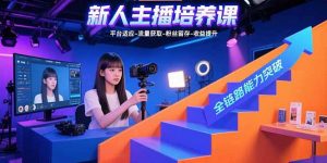 新人主播培养课:平台适应-流量获取-粉丝留存-收益提升 全链路能力突破-壹浩聊项目