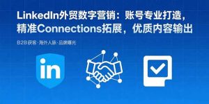 LinkedIn外贸数字营销:账号专业打造,精准Connections拓展,优质内容输出-壹浩聊项目