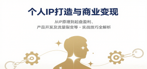 个人IP打造与商业变现,从IP原理到起盘盈利、产品开发及流量裂变等实战技巧全解析-壹浩聊项目