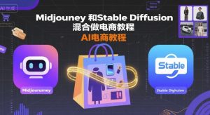Midjourney和Stable Diffusion混合做电商教程-ai电商教程-壹浩聊项目