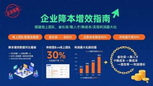 企业降本增效指南:搭建线上团队,省社保/聚人才/降成本/实现利润最大化-壹浩聊项目