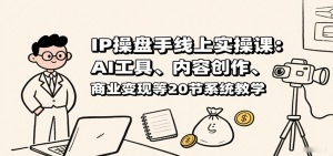 IP操盘手线上实操课:AI工具、内容创作、商业变现等20节系统教学-壹浩聊项目