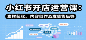小红书开店运营课:选品、上架、营销、素材获取、内容创作及发货售后等-壹浩聊项目