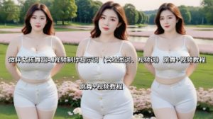 微胖女孩舞蹈AI视频制作提示词(含绘图词、视频词) 跳舞+视频教程-壹浩聊项目