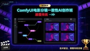 ComfyUI电影分镜一致性AI创作班,前沿技术,颠覆传统-壹浩聊项目