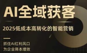 AI全域获客实训营，2025低成本高转化的智能营销，精准找客，高效营销-壹浩聊项目