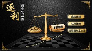 《逐 利》商业实战课,底层逻辑、杠杆策略、18锦囊,跨周期财富心法-壹浩聊项目