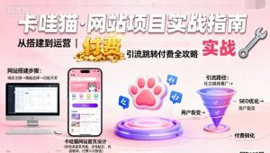 卡哇猫·网站项目,网站搭建与运营以及引流跳转付费-壹浩聊项目