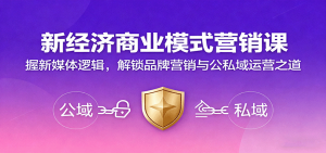 新经济商业模式营销课,握新媒体逻辑,解锁品牌营销与公私域运营之道-壹浩聊项目
