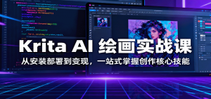 Krita AI 绘画实战课:从安装部署到变现,一站式掌握创作核心技能-壹浩聊项目