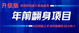 项目讲解年入百万:小白轻松上手,纯手机操作.日入2k+-壹浩聊项目