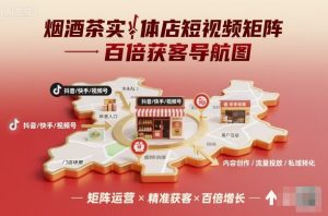 烟酒茶实体店短视频矩阵百倍获客导航图-壹浩聊项目