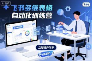 飞书多维表格自动化训练营,手把手教你告别重复处理,用多维表格开启高效办公新模式-壹浩聊项目