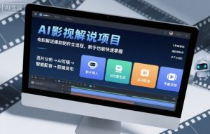 AI影视解说项目，电影解说爆款制作全流程，新手也能快速掌握-壹浩聊项目