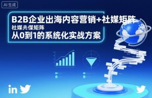 B2B企业出海内容营销+社媒矩阵，从0到1的系统化实战方案-壹浩聊项目