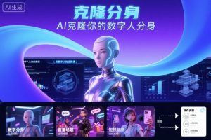 AI数字人认知实操课,克隆你的数字人分身-壹浩聊项目