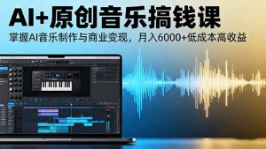 AI+原创音乐搞钱课:掌握AI音乐制作与商业变现,月入6000+低成本高收益-壹浩聊项目