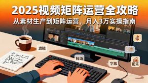 2025短视频矩阵运营全攻略:从素材生产到矩阵运营,月入3万实操指南-壹浩聊项目