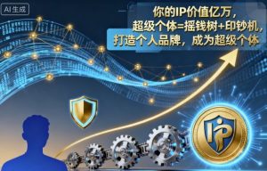 你的IP价值亿万,超级个体=摇钱树+印钞机,打造个人品牌,成为超级个体-壹浩聊项目
