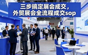 三步搞定展会成交,外贸展会全流程成交sop-壹浩聊项目