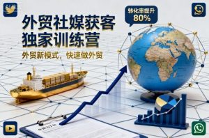 外贸社媒获客独家训练营,外贸新模式,快速做外贸-壹浩聊项目