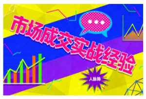 市场成交实战经验,从认知觉醒到实操落地,快速掌握市场开拓与成交核心能力-壹浩聊项目