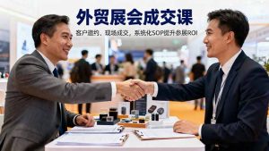 外贸展会成交课,含目标制定、客户邀约、现场成交,系统化SOP提升参展ROI-壹浩聊项目
