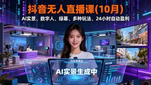 抖音无人直播课(10月-壹浩聊项目