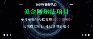美金阿尔法项目:一部手机每天只需10分钟,轻松稳定赚美元-壹浩聊项目