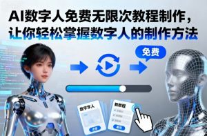 AI数字人免费无限次教程制作,让你轻松掌握数字人的制作方法-壹浩聊项目