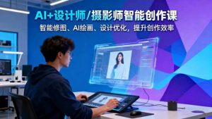 AI+设计师/摄影师智能创作课:智能修图、AI绘画、设计优化,提升创作效率-壹浩聊项目
