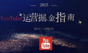2025油管YouTuBe运营掘金指南,全方位帮你从零搭建油管运营体系-壹浩聊项目