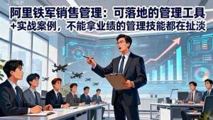 阿里铁军销售管理:可落地的管理工具+实战案例,不能拿业绩的管理都在扯淡-壹浩聊项目