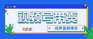 微信视频号带货项目，轻松日赚赚2000+，这个挣钱入口很多伙伴都在闷声发财-壹浩聊项目